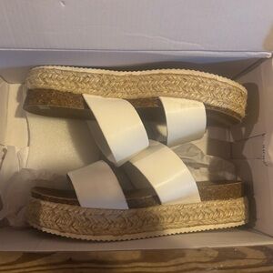 White espadrilles